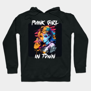 Graffiti Style - Punk Girl In Town 10 Hoodie